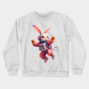 the bunny of the galaxies Crewneck Sweatshirt